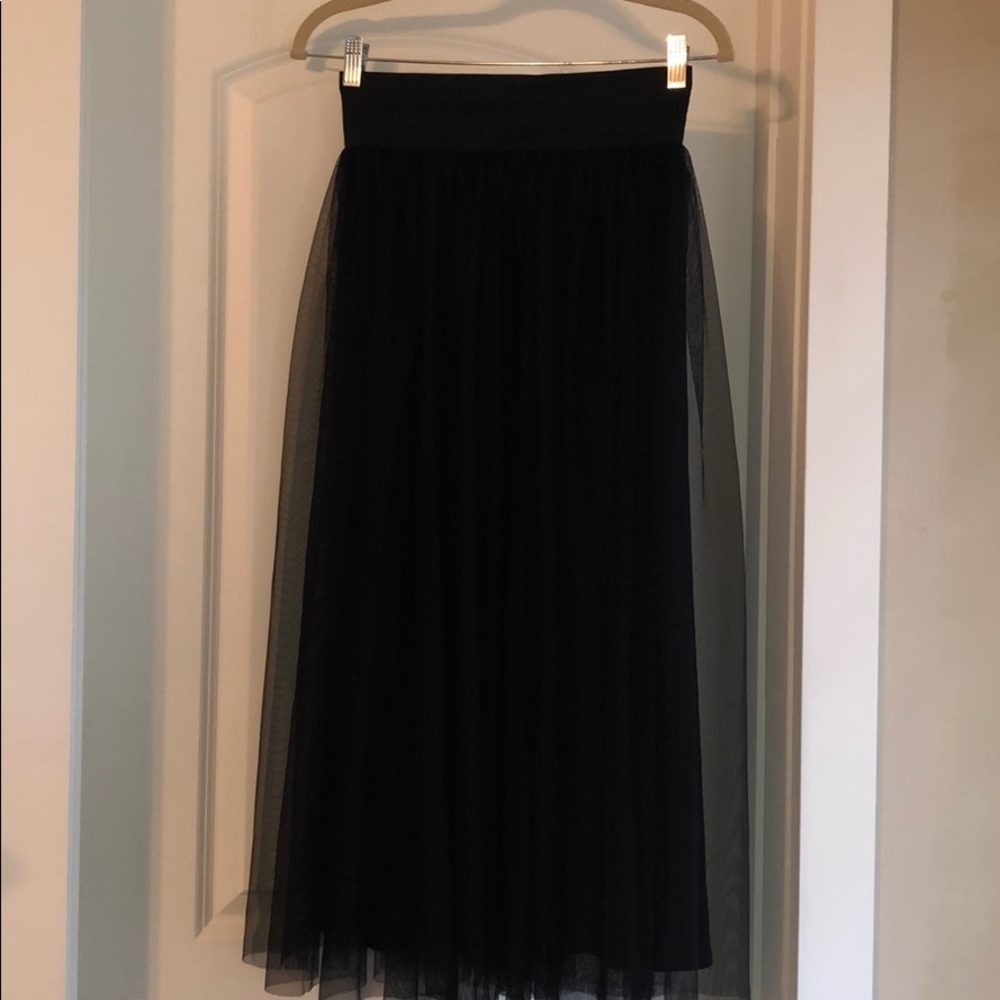 Black tulle skirt